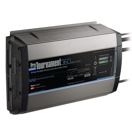 Promariner Protournament Elite 3600 Dual 36 Amp, 2 Bank 52032